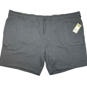 Goodfellow & Co Big Tall Knit Shorts Dark Gray Relaxed Fit Drawstring Waist 5XL